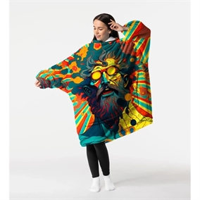 Huggie - Psychodelic - Giant Blanket Hoodie